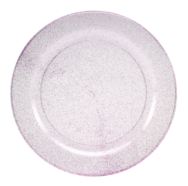 10.25 in Plates / Purple Glitter